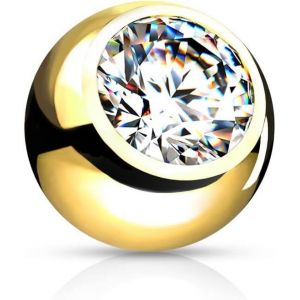 Nbgcm-® Boule De Rechange En Acier Inoxydable Pour Piercing - Filetage Intérieur : 1,2 Mm - Épaisseur : 1,6 Mm - Combinable - Multicolore - Oxyde De Zirconium - Labret - Surface Du Téton - Neuf