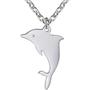 Kal-Collier De Dauphin Bague De Dauphin En Acier Inoxydable Pendentif Dauphin Sautant Pendentif D'amour Dauphin Bijoux D'&eacute;t&eacute; Boho Pour Les Femmes Et Les Hommes - Neuf