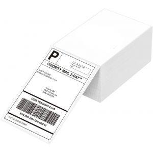 Étiquettes adhésives-4x6 pouces (100 mmx150 mm)-Étiquettes thermiques d'expédition-Papier thermique-étiquettes étanches pour transport (500 pièces)-Compatible avec les imprimantes - Neuf