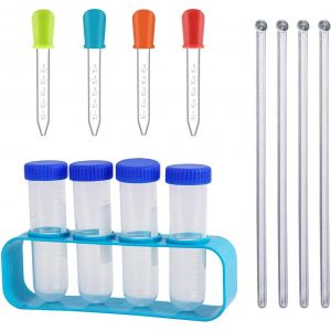 KAAQL-Ensemble D'Exp&eacute;rimentation Pour Enfants De 13 Pi&egrave;ces,Ensemble D'Exp&eacute;rimentation Scientifique Cr&eacute;ative,Pipette Pour Enfants,Jouet P&eacute;dagogique Pour Enfants,Kit Scientifique &Agrave; Domicile - Neuf