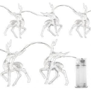 lbgwp60-Lumières De Noël Renne Led Couleur Elk Petit Phare Chambre Jour De Noël Lumière Décorative Pour La Maison Centre Commercial Décoration - Neuf