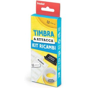 Tampon & Attaque Kit De Rechange, Kit De Rechange, Contient 40 &Eacute;tiquettes Adh&eacute;sives, 1 M De Ruban Thermocollant, 1 Cartouche De Remplacement Avec Encre Noire Pour Tissus Et Test&eacute; - Neuf