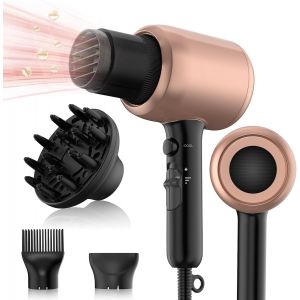 Seche Cheveux 2000w, Sèche Cheveux Professionnel 3 En 1 Boucle, Ondule, Lisseur, Sèche-Cheveux Ionique Hair Dryer Rapide & Volume, Blow Dry & Style, 3 Températures Et 2 Vitesses - Neuf