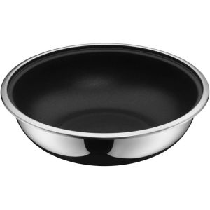 LETNERNY-Click&Serve Wok À Induction Sans Poignée En Acier Inoxydable 26 Cm - Neuf