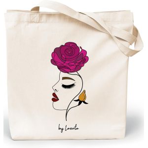 TZF-Tote Bag Femme - Sac Cabas Femme Original - Tote Bag Coton 100% Grand 35 x 42 x 8 cm - Sac Fourre Tout en Toile - Neuf