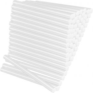 JEXNOVASHOP-100 Pièces Baton de Colle pour Pistolet 7mm X 100 mm, Colle Chaude Transparents Séchage Rapide, Colle pour Pistolet à Colle pour Pistolet à Colle Chaude, Bâton de Colle Chaude pour Bricol - Neuf