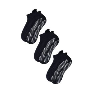 Chaussettes De Yoga Et De Pilates Antid&eacute;rapantes Pour Hommes Et Femmes - 3 Paires, Noires - Confortables, Durables, Soutien De La Vo&ucirc;te Plantaire, Design Antid&eacute;rapant - Neuf