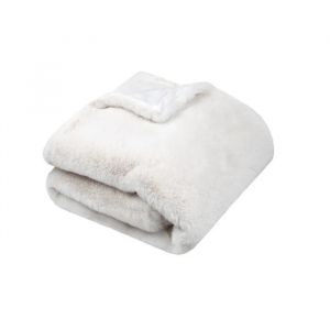 Plaid 130 X 160 Cm Cocooning Bostan Beige - Neuf