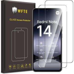 MEVRONISSHOP-Lot de 2 Verre Tremp&eacute; pour Xiaomi Redmi Note 14 5G/4G, 0,26mm Film de Protection D'&eacute;cran avec Haute Transparence &agrave; 99%, Anti-trace Protecteur avec Duret&eacute; 9H Glass - Neuf