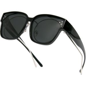Kathlelxh-Surlunettes De Soleil Femme Homme, Lunettes De Soleil Polarisées Grandes Pour Lunettes De Vue Lunettes De Soleil À Enfiler Pour Conduite Sport Peche[H77] - Neuf