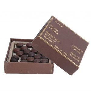 Kit De 50 Embouts De Queue De Billard En Cuir Rouge De 9 Mm Pour Billard A Huit Boules - Neuf
