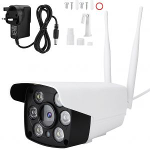 Camera de surveillance sans fil Wi-Fi HD 1080p etanche avec vision nocturne (prise britannique) - Neuf