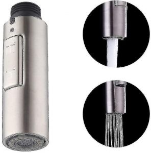 Robinet de cuisine de remplacement extrémités douchette universelle G1 / 2 tête de robinet amovible en acier inoxydable Sus304 brossé,pfs200-bs-hy - Neuf