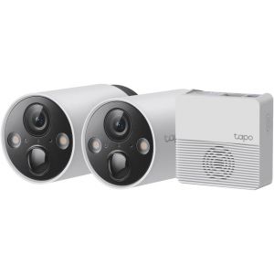 C425 KIT 2.5K 4MP Caméra Surveillance WiFi Extérieure sans Fil avec Panneau Solaire Batterie 10000mAh, Autonomie de 300j, AI Détection, Vision Nocturne en Couleur, IP66 Etanche, Aucune hub requis - Neuf