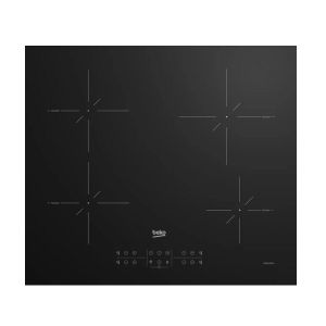 Beko - Table de cuisson induction 59cm 4 feux 7200w noir HII64200SMT - Neuf