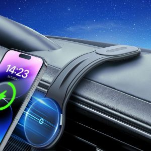 Trahoo-15w Support Telephone Voiture Induction, Telephone Voiture Magnétique Chargeur Sans Fil Voiture [Conçu Pour Magsafe], Chargeur Induction Voiture Pour Iphone 16 15 14 13 12 Pro Plus Max Séries - Neuf