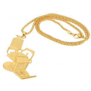 Collier Avec Pendentif En Acier Inoxydable Pour Homme, Bijou A Offrir (Chaise) - Neuf