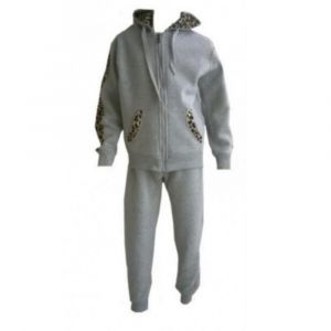 Jogging Enfant Gris L&eacute;opard (Taille 2 Ans,Couleur Gris) - Neuf