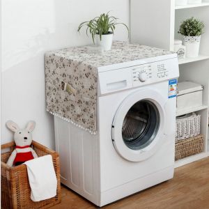 HJLIAN Housse de protection anti-poussiere multi-usages en coton et lin pour refrigerateur et machine a laver (170 x 71 cm) - Neuf