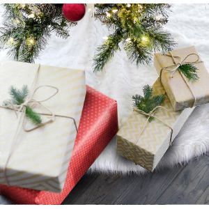 Jupe de sapin de No&euml;l blanche de 91 cm (36 pouces) - Neuf