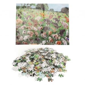 Puzzle de 1000 pi&egrave;ces, 101 chiots caca, chiens caca Puzzle Dr&ocirc;le cadeau de No&euml;l de No&euml;l - Neuf