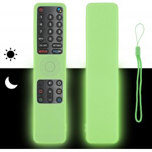 Étui de télécommande en silicone compatible avec XMRM-010 TV télécommande housse de protection antichoc avec un cordon (vert fluorescent) - Neuf
