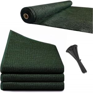 Ulteronixshop-Brise Vue Jardin Vert 1 X 10 Metres +50 Colliers De Serrage Bache De Protection Exterieur pour Cloture De Jardin, Brise Vue Privacy 80%, Brise Vue Balcon Resistant Aux Intemperies - Neuf