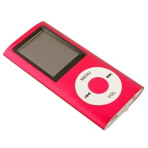 Lecteur MP4 Écran 1.8 Pouces 16GB Avec Écouteurs Et Câble Noir Rouge YONIS - Neuf