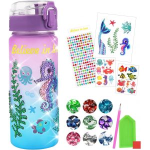 Bouteille D'eau Arts Et Kits,Kit D&eacute;coration De Bouteille D'eau Pour Enfants,Bouteille Kit De Loisir Cr&eacute;atif Enfant Pour Jeux Cadeau Fille 5 6 7 8 9 10 Ans - Neuf