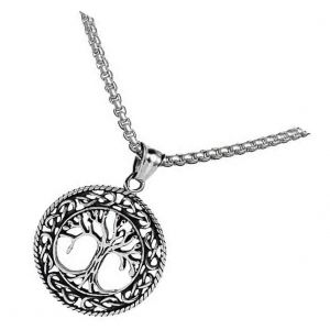 Collier Arbre G&eacute;n&eacute;alogique Stammbaumkette Pour Hommes Et Femmes, Pendentif Unisexe, Or Ou Argent - Neuf