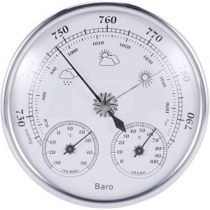 SUBZONAL-Thermom&Egrave;Tre Hygrom&Egrave;Tre De M&Eacute;Nage Mont&Eacute; sur Mur Manom&Egrave;Tre &Agrave; Haute Pr&Eacute;Cision Barom&Egrave;Tre D'instruments De M&Eacute;T&Eacute;Orologie A&Eacute;Rienne - Neuf