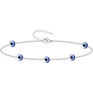 Eryi-Bracelet Oeil Turc En Acier Inoxydable Ou En Fil + Un Bracelet 7 Noeuds (Gratuit), Amulettes Porte-Bonheur Et Protection Contre Le Mauvais ?Il Bijoux Homme Bracelets Femme Fille - Neuf
