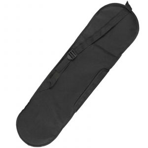 Sac de transport pour skateboard, protection pour planche, fermeture eclair, sac a dos pour skateboard avec poignees et bandouliere reglable, noir, ref. : 4885 - Neuf