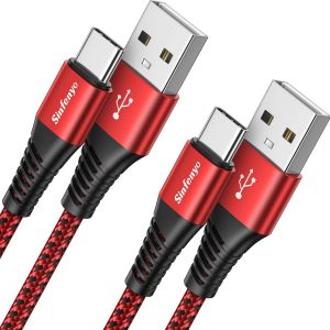 Usb C Fast Charging Cable, [1m+2m] Type C Charger Usb A To Usb C Cable For Samsung Galaxy S25 S24 Ultra S23 S22 Fe S21 S20 Plus A55 A54 A53 A35 A25 A15 A14 A13, Iphone 16 15, Xiaomi Redmi Note 13 - Neuf