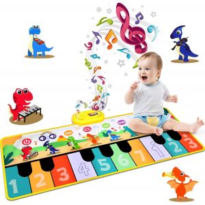 Tdrfl-Tapis Musical Bébé,Jouet Enfant 1 2 3 4 5 Ans,Tapis De Danse Enfants,Early Education Musical Jouets Tapis De Jeu Pour Enfants Pour Enfants Cadeau Pour Anniversaire Festival (5930) - Neuf