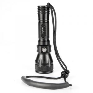 Lampe De Plongée Professionnelle À Led, Étanche À 80 M, 3 Modes D'éclairage, Pour Plongée, Festival, Ampoule T6, Lampe Torche, Batterie Et Chargeur (Noir) - Neuf