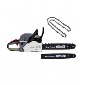 Tronçonneuse thermique 3,2cv 52cc, 2 guides et 2 chaines de 40cm - FERMIER GF-0908-S001-G01 - Neuf