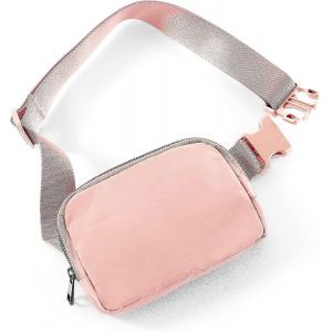 Nouveau,adapt&eacute; sac banane unisexe avec sangle r&eacute;glable Mini sac de ceinture pour l'entra&icirc;nement Course &agrave; pied Voyage Randonn&eacute;e,rose clair - Neuf