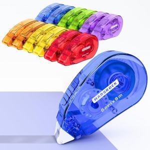 Lot De 12 Rouleaux De Ruban Adh&eacute;sif Double Face Pour Travaux Manuels,8 Mm X 9 M,Ruban Adh&eacute;sif Pour Scrapbooking,Emballage Cadeau Et Ruban Photo. - Neuf