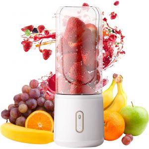 KALANKA-Mixeur Portable de 500 ml, Petit Mixeur &agrave; Smoothie Personnel, Extracteur de Jus de Fruits et de L&eacute;gumes avec 12 Lames pour Les Voyages en Plein Air - Neuf