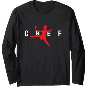 SJZG-Jumping Restaurant Chef With Chef Knife - Funny Chef Cook Manche Longue - Neuf