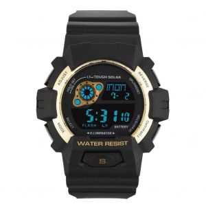 Hommes Multifonctionnel &Eacute;l&eacute;gant Montre De Sport Num&eacute;rique &Eacute;tanche Montre-Bracelet &Eacute;lectronique &Eacute;tanche (Dor&eacute;) - Neuf