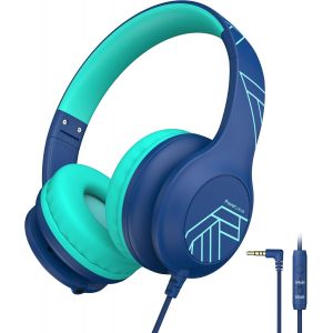 KALANKA-Casque Audio Enfant, Casque Enfant Filaire avec Volume Limit&eacute; 85/94dB, Son St&eacute;r&eacute;o, Casque Musique pour Enfants, Pliable, Partager l&iquest;Audio, Micro Integr&eacute; pour iPad/Voyage/Tablette/T&eacute;l&eacute;phone - Neuf