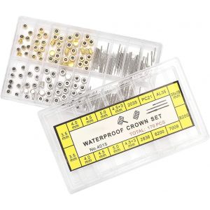 Kal-Rallonge De Tige De Montre, Rallonge De Tige De Montre + Kit D'outils De Remplacement De Réparation D'accessoires De Couronnes Avec Boîte, Pour La Réparation De Montres - Neuf