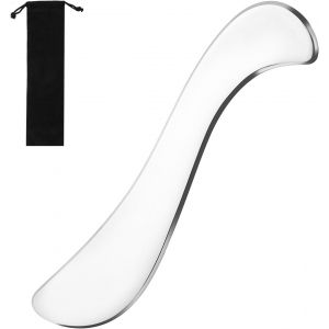 Kal-Gua Sha Grattoir À Guasha En Acier Inoxydable Avec Sac De Rangement Grade Fascia Outil De Massage Pour Tout Le Corps Cellulite Massage Des Fascias Pour Le Visage, Le Cou, Les Jambes, Relaxation - Neuf