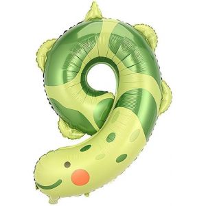 40pouces Ballon Chiffre Anniversaire 9 Lait dinosaure,Ballon Numero 9 an Deco Birthday Party Deco Soutenir l'hélium - Neuf