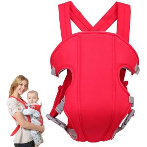 Porte Bebe Sling Bébé,Réglable Porte Bebe Nouveau-Né Ergonomique Porteur Bebe Verser Sangle De Transport Verser Bébé De 3,5 À 15 Kg Porte Bebe Physiologique,Rouge Porteur Bebe Écharpe Bébé - Neuf