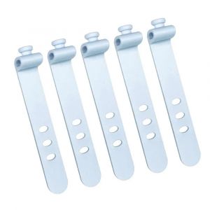 Organisateur De C&acirc;bles De T&eacute;l&eacute;phone,Clip D'&eacute;couteurs,Gestion Des C&acirc;bles De Chargeur,Support De Stockage De Ligne &Agrave; 3 Trous,Clips De Ligne De Donn&eacute;es,Enrouleur De Canette,Sangles.5x Blue. - Neuf