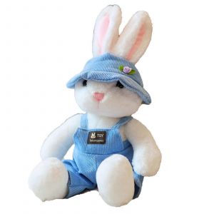 Lapin En Peluche, Lapin En Peluche, Couple De Lapins, Poupée Endormie Pour Tout-Petits, Poupée Réconfortante, Jouet Agréable, Jouet De Sommeil, Rose, L-M-Bleu - Neuf