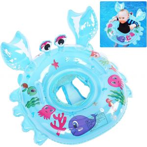 Anneau De Natation Pour Bébé, Bouee Pour Bebe, Crabe Bébé Siège Piscine, Bouée Bébé, Piscine Bouée Gonflable, Bébé Jouets De Piscine Cadeau, Convient Aux Bébés De 6 À 48 Mois, L'été - Neuf